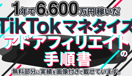 1年で6600万円稼いだTikTokアドアフィリエイトを行う具体的な手順