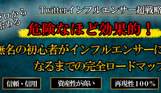 危険なほど効果的！無名の初心者がインフルエンサーになるまでの完全ロードマップ！