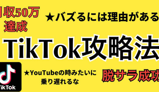 TikTok攻略法！！YouTubeの時みたいに乗り遅れるな