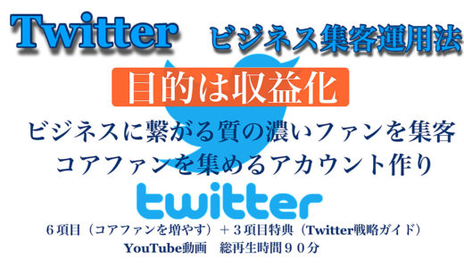 Twitter集客のビジネス運用法 「目的は収益」 大切なことは発信＝ビジネス ビジネスに繋がる質の濃いファンの集め方