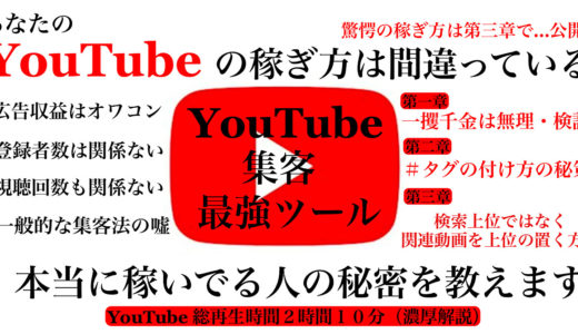 【YouTubeの秘密を暴露する】「もし、稼げていないのならその方法は間違っている」ポイントは視聴者維持率と反応率とパッション・登録者数だけを集めても稼げない、濃いニッチな登録者を集める戦略