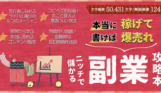 実践で稼げて書いても売れる！ライバル極少のニッチで儲かる副業攻略本【全8マネタイズ/50431文字】