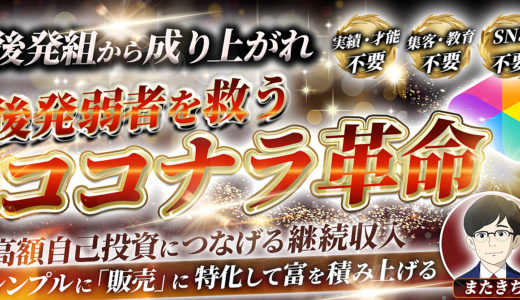 後発組から成り上がれ！＜”高額”自己投資のための継続収入＞ 後発弱者を救う『ココナラ革命 』