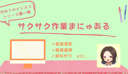 サクサク作業マニュアル～初めてのビジネスシリーズ第一弾～