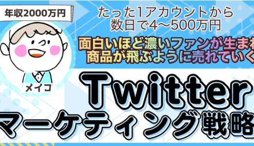 【Twitter ✕ マーケティング戦略】 ツイッターを使ったマーケ戦略『圧倒的ファン化』からマネタイズを最適化する徹底講座