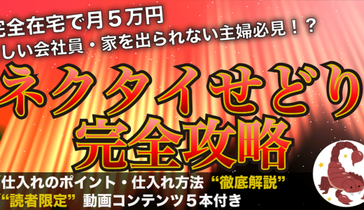 ※内容追記しました。【1本5,000円】家で完結ネクタイ転売完全攻略【アパレル転売・アパレルせどり攻略コンテンツ】