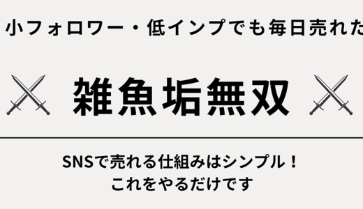 【稼ぐ系・非稼ぐ系でもできる！】小フォロワー、複数アカウントで毎日売れた仕組みは、これをやるだけ！