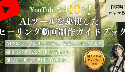 YouTubeで月10万！AIツールを駆使したヒーリング動画制作ガイドブック