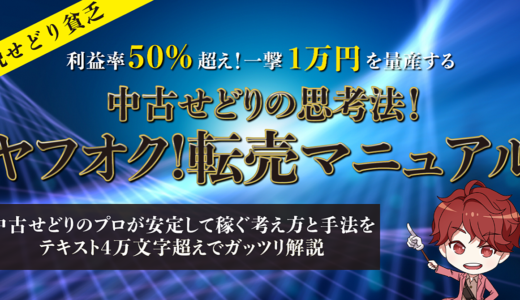 【脱・せどり貧乏】利益率50%超え！一撃1万円を量産する中古せどりの思考法！ヤフオク!転売マニュアル