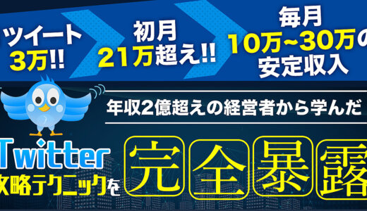 【Twitterマネタイズ初月21万超え】年収2億超えの経営者から学んだTwitter運用テクニック大全