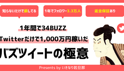 【Twitter攻略】1年で1,000万円以上稼ぎフォロワー3.3万人にしたバズツイート量産の極意
