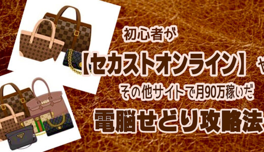 初心者が【セカストオンライン】や【ヤフオク】等ネットで月９０万稼いだ完全在宅の電脳せどり攻略法
