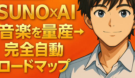 もう労働するな。SUNO×AIで「音楽を量産→収益化」完全自動ロードマップ