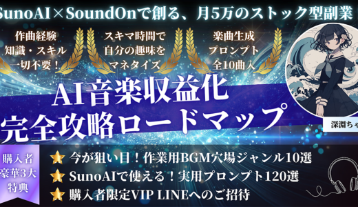 【SunoAI×SoundOn】AI音楽収益化・完全攻略ロードマップ