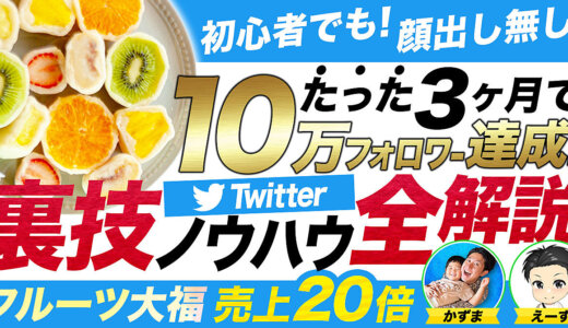 【豪華初回特典あり】誰でも３ヶ月で10万フォロワー達成できる【Twitter戦略】