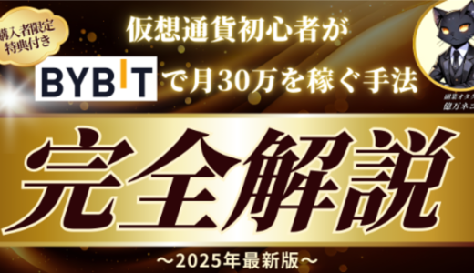 ≪2025年最新版≫仮想通貨初心者がBybitで【月30万】を稼ぐ手法を徹底解説※購入者限定特典付き※