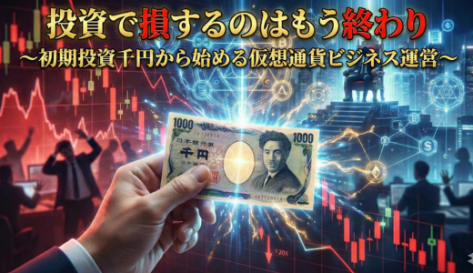 知識ゼロOK「現代の錬金術」千円から始める仮想通貨ビジネス