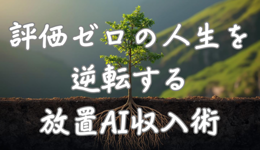 評価ゼロの人生を逆転する放置AI収入術