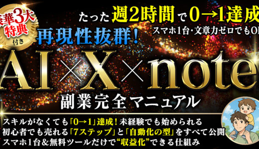AI✖️X✖️note 副業完全マニュアル