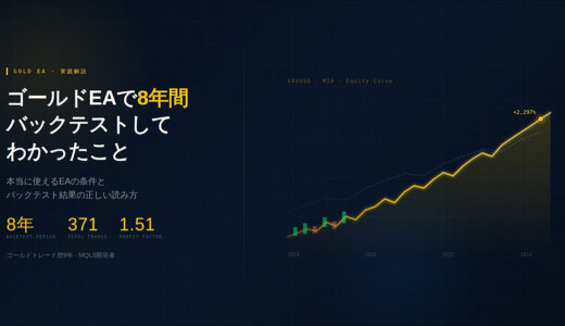 「本当に使えるEA」の条件【実データ・設定値公開】＋　FX、仮想通貨RankingTool