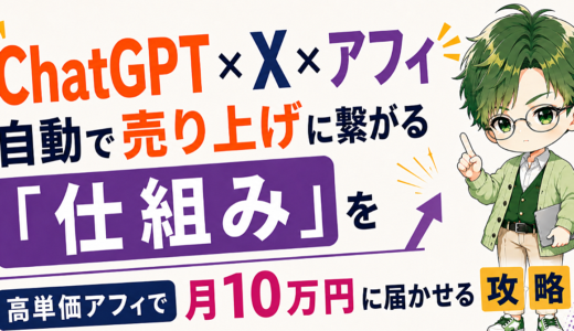 未経験からX×アフィリエイト自動化で月10万円の教科書